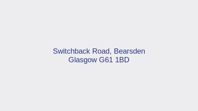 Map: Switchback Road, Bearsden, Glasgow G61 1BD